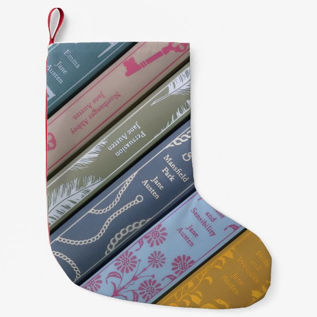 Petite Chaussette De Noël Jane Austen's Books (Devant)
