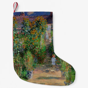 Petite Chaussette De Noël Jardin de Monet Vetheuil Impressionim Peinture de