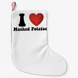 Petite Chaussette De Noël Je suis fan des pommes de terre écrasées Cadeau de