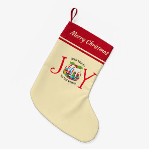 Petite Chaussette De Noël JESUS   chrétien   JOIE AU MONDE   Festif