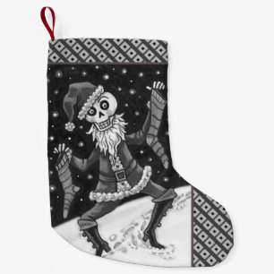 PETITE CHAUSSETTE DE NOËL JINGLE BONES PÈRE NOËL, SKELETON VACANCES, ÉFFRAYA