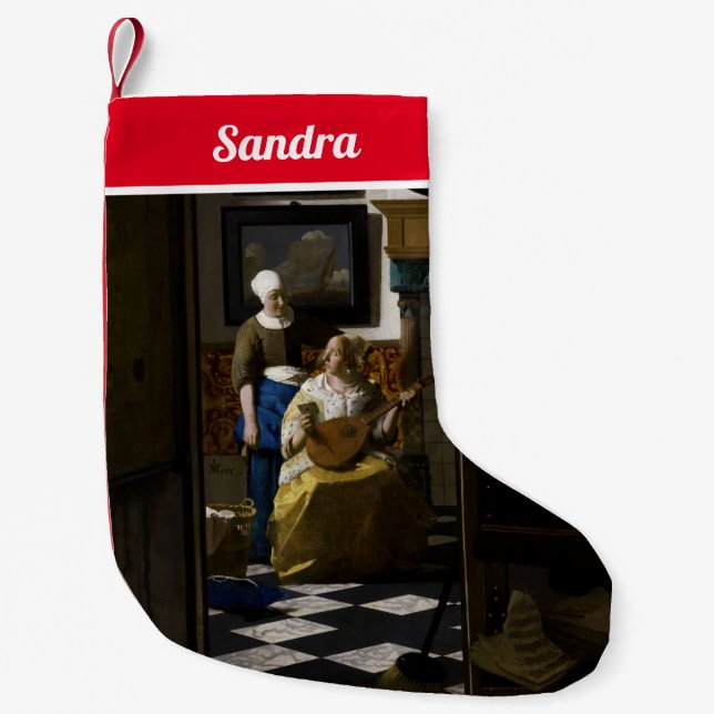 Petite Chaussette De Noël Johannes Vermeer - La lettre d'amour Bandana (Devant)