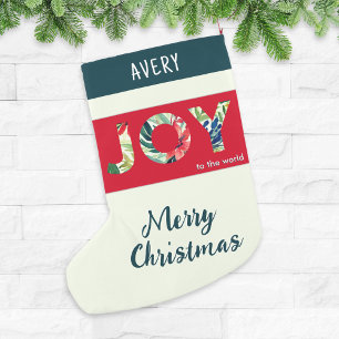 Petite Chaussette De Noël Joie au Monde Moderne Festif