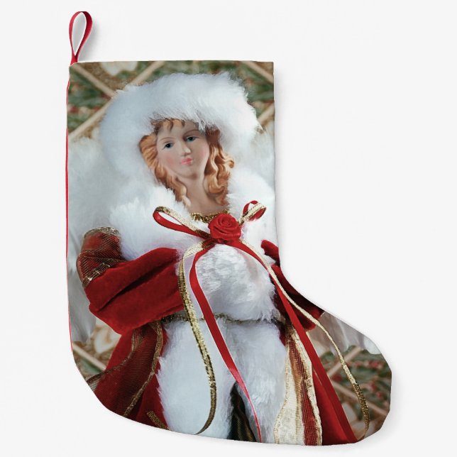 Petite Chaussette De Noël Joli ange de Noël (Devant)