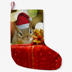 Petite Chaussette De Noël Joli Noël Chipmunk