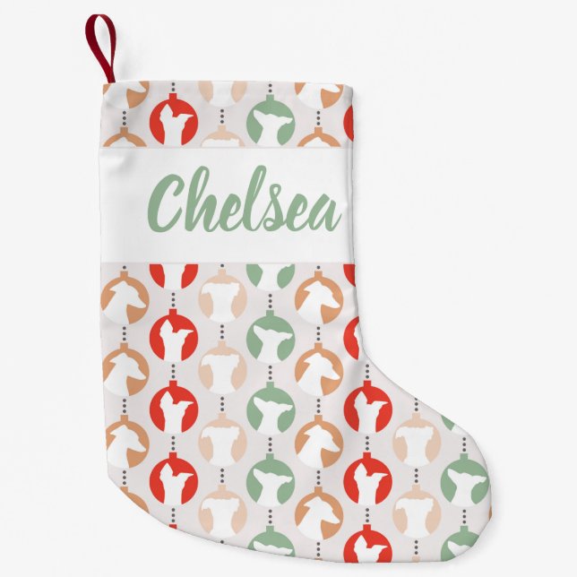 Petite Chaussette De Noël Joli Noël d'ornement grec italien (Devant)