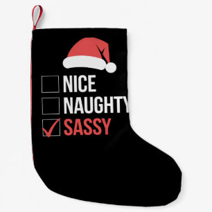 Petite Chaussette De Noël Jolie liste de Noël coquine et impertinente
