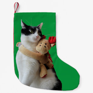 Petite Chaussette De Noël Jouet de Noël blanc et noir