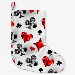 Petite Chaussette De Noël Joueur de poker Joueur de cartes de jouer costumes
