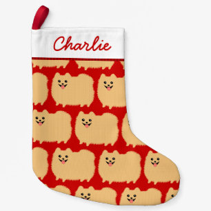 Petite Chaussette De Noël Jours fériés de Pommy, Motif de Chien de Poméranie