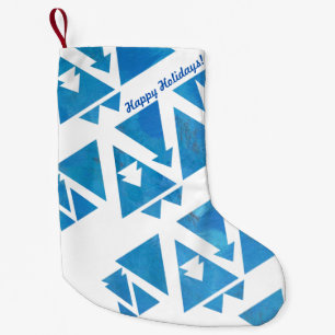 Petite Chaussette De Noël Joyeuses fêtes conception géométrique