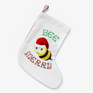 Petite Chaussette De Noël Joyeux abeilles