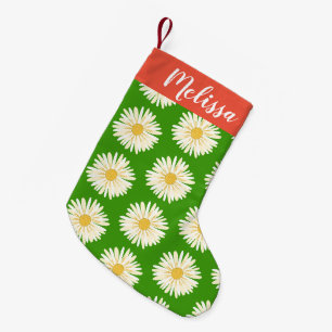 Petite Chaussette De Noël Joyeux Motif de salades blanches