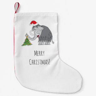 Petite Chaussette De Noël Joyeux Noël Arbre mignon Mammoth Santa Hat