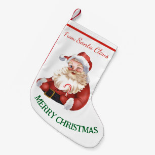 Petite Chaussette De Noël Joyeux Noël du Père Noël Vintage