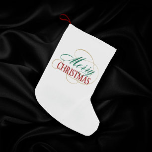 Petite Chaussette De Noël Joyeux Noël Élégant moderne Script de vacances