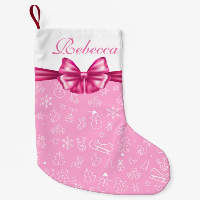 Petite Chaussette De Noël Joyeux Noël et Bonne Année ! XMAS (Devant)