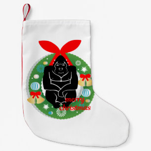 Petite Chaussette De Noël joyeux noël gorilla stockage