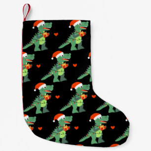 Petite Chaussette De Noël Joyeux Noël T-Rex Dino Père Noël