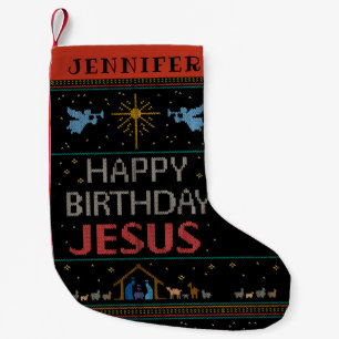 Petite Chaussette De Noël Joyeux pull de Noël Joyeux Joyeux Anniversaire Jés