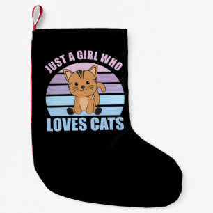 Petite Chaussette De Noël Juste Une Fille Qui Aime Les Chats Cute Chats Vint