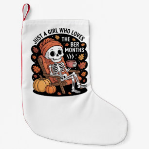 Petite Chaussette De Noël Juste une fille qui aime les mois de Ber Noël