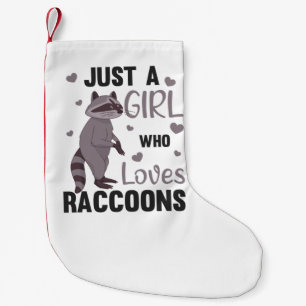 Petite Chaussette De Noël Juste Une Fille Qui Aime Les Racons Kawaii Raccoon