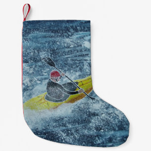 Petite Chaussette De Noël Kayak stockage d'art