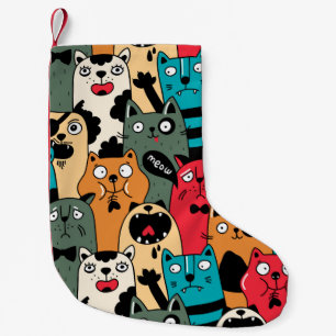 Petite Chaussette De Noël La foule des chats