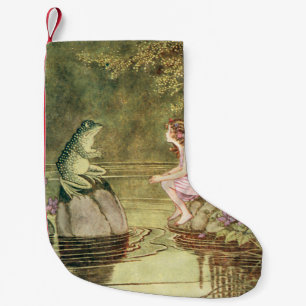 Petite Chaussette De Noël La grenouille et la fée