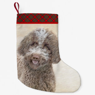 Petite Chaussette De Noël Lagotto Romagnolo Peinture - Cute Original Chien A