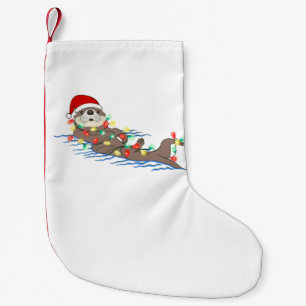 Petite Chaussette De Noël laide noël santa claus otter