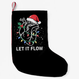 Petite Chaussette De Noël Laissez Couler Anatomie Cœur Infirmière Cardiaque 