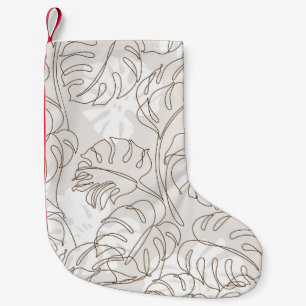 Petite Chaussette De Noël L'art botanique minimal sans couture motif. m trop