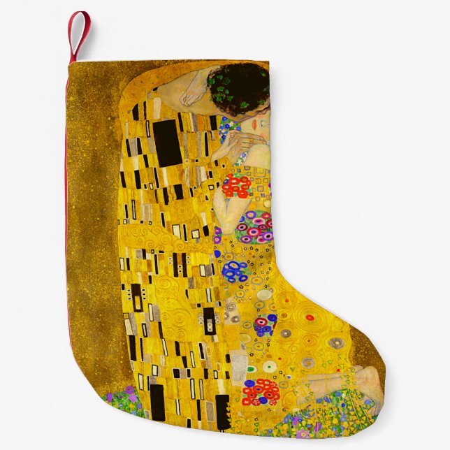 Petite Chaussette De Noël Le célèbre tableau de Gustav Klimt The Kiss (Devant)