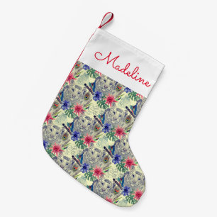 Petite Chaussette De Noël Le motif indien vintage de tigre de style