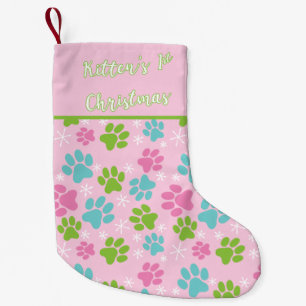 Petite Chaussette De Noël Le rose et le vert de Noël de la marionnette