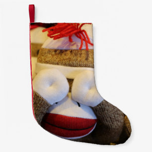 Petite Chaussette De Noël Le singe de Peek-a-boo