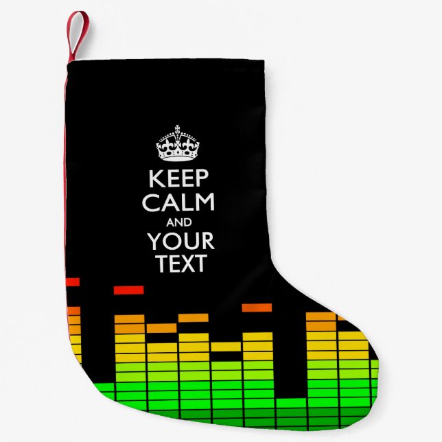 Petite Chaussette De Noël L'égaliseur DJ GARDENT le CALME ET votre texte (Devant)