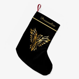 Petite Chaussette De Noël L'Élégant Phoenix D'Or Des Ashes Personnalisent