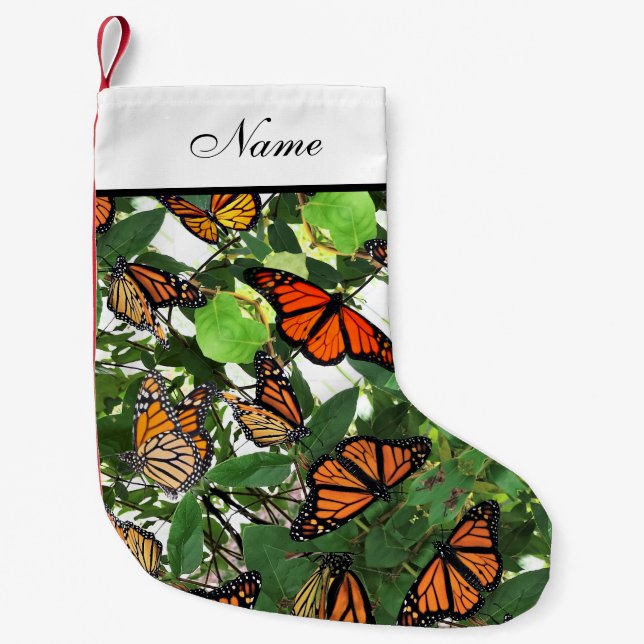 Petite Chaussette De Noël L'empilement de Noël - Beaucoup de monarques (Devant)