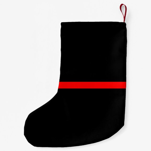 Petite Chaussette De Noël L'énoncé Symbolic de la ligne rouge mince sur une (Dos)