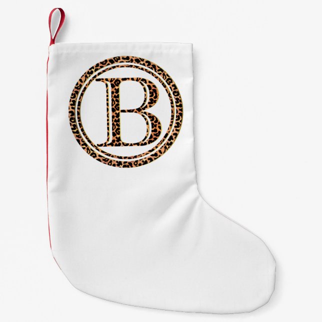 Petite Chaussette De Noël léopard B (Devant)
