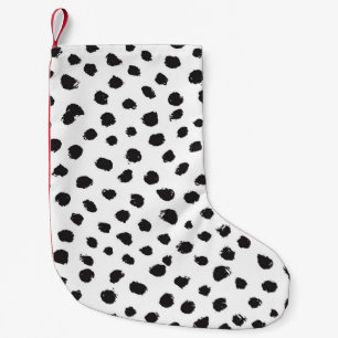 Petite Chaussette De Noël Léopard Texture : Motif Vintage sans joint.
