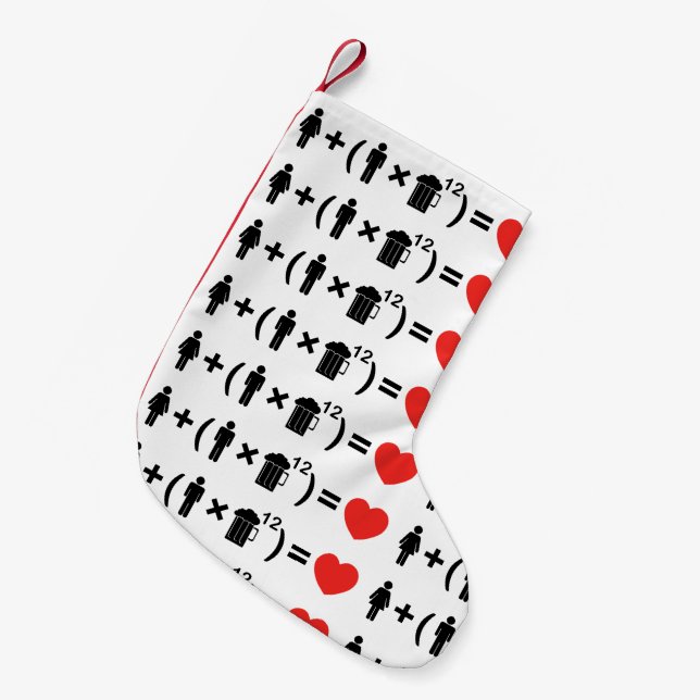 Petite Chaussette De Noël L'équation d'amour pour les hommes (Devant (Accrochage))