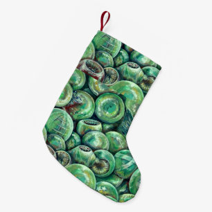 Petite Chaussette De Noël Les balles de Noël vertes