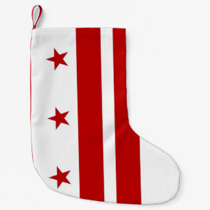 Petite Chaussette De Noël Les bas de Noël avec le drapeau de Washington DC