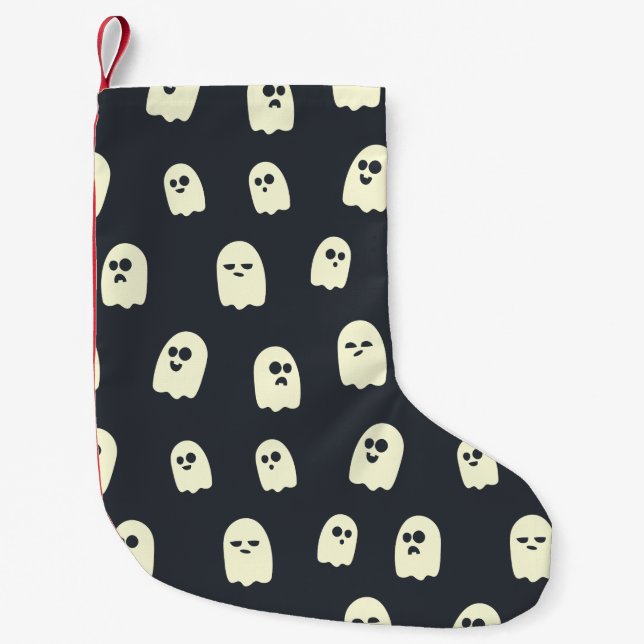 Petite Chaussette De Noël Les mignons fantômes d'Halloween (Devant)