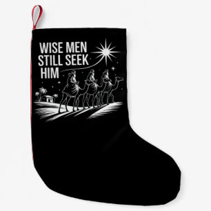 Petite Chaussette De Noël Les sages cherchent encore Lui Noël chrétien Jésus