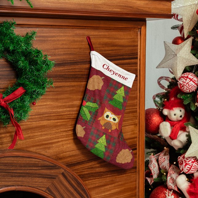 Petite Chaussette De Noël Lieu de Noël des bois (Créateur téléchargé)